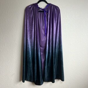 Velvet Hooded Cape OS